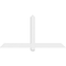 Ekena Millwork Eugene Architectural Grade PVC Gable Bracket, 60"W x 30"H x 2"D x 4"F, 12/12 Pitch GBP060X30X0204EUG00 - alternate 2